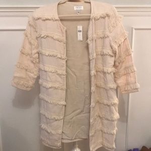 Fringe cardigan jacket